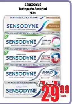 Boxer SENSODYNE Toothpaste Assorted 75ml offer