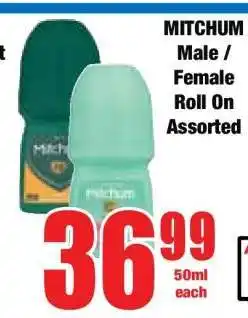 Boxer MITCHUM Male / Female Roll On Assorted offer