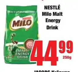 Boxer NESTLÉ Milo Malt Energy Drink offer