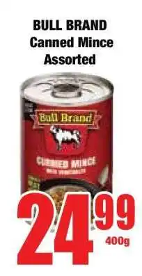 Boxer BULL BRAND Canned Mince Assorted offer