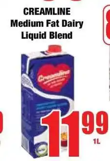 Boxer CREAMLINE Medium Fat Dairy Liquid Blend offer