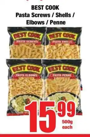 Boxer BEST COOK Pasta Screws / Shells / Elbows / Penne offer