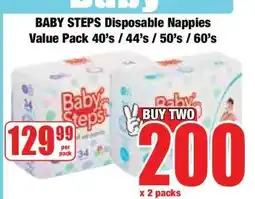 Boxer BABY STEPS Disposable Nappies offer