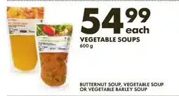 Woolworths VEGETABLE SOUPS offer
