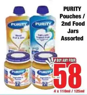 Boxer PURITY Pouches / 2nd Food Jars Assorted offer