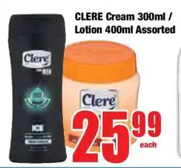 Boxer CLERE Cream 300ml / Lotion 400ml Assorted offer
