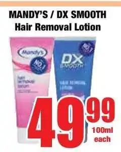 Boxer MANDY’S / DX Smooth Hair Removal Lotion offer