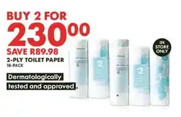 Woolworths 2-Ply Toilet Paper 18-Pack offer