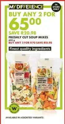 Woolworths Freshly Cut Soup Mixes offer