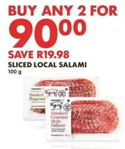 Woolworths Sliced Local Salami offer