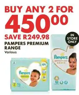 Woolworths Pampers Premium Range offer