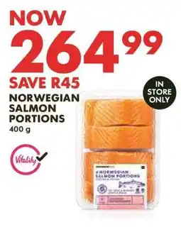Woolworths Norwegian Salmon Portions offer