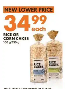 Woolworths Rice or Corn Cakes offer