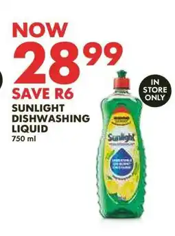 Woolworths Sunlight Dishwashing Liquid offer