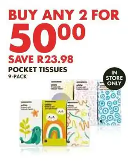 Woolworths Pocket Tissues 9-Pack offer