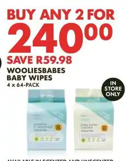Woolworths WOOLIESBABES BABY WIPES offer