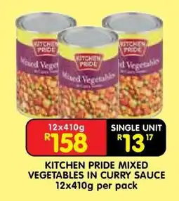 Shoprite KITCHEN PRIDE MIXED VEGETABLES IN CURRY SAUCE offer