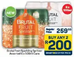 Pick n Pay Liquor Brutal Fruit Sparkling Spritzer Assorted Cans offer