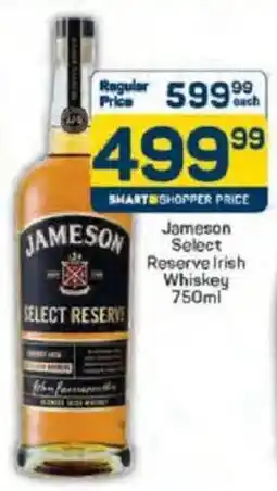 Pick n Pay Liquor Jameson Select Reserve Irish Whiskey offer
