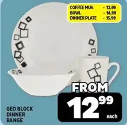 Usave Geo block dinner range offer
