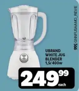 Usave Ubrand white jug blender 400w offer