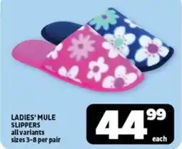 Usave Ladies mule slippers offer