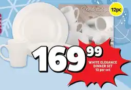 Usave White elegance dinner set offer
