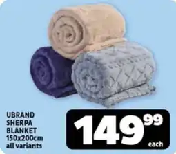 Usave Ubrand sherpa blanket offer