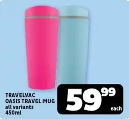 Usave Travelvac oasis travel mug offer