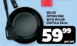 Usave Value frying pan with nylon spatula offer
