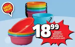 Usave Budget bucket/ basin offer