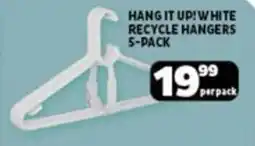 Usave Hang it up! white recycle hangers offer
