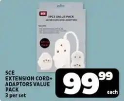 Usave SCE extension cord + adaptors value pack offer