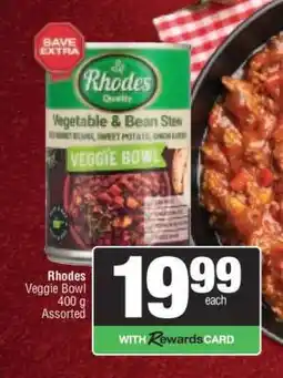 Spar Rhodes Veggie Bowl offer
