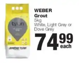 Build It Weber Grout offer