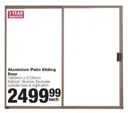 Build It Aluminium Patio Sliding Door offer