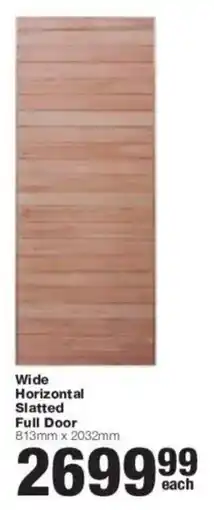 Build It Wide Horizontal Slatted Full Door offer