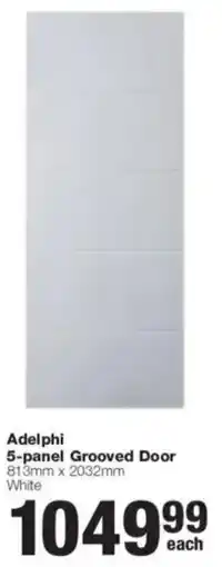 Build It Adelphi 5-panel Grooved Door offer
