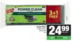 Spar Scotch-Brite Heavy Duty Scourers 4s offer