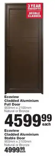 Build It Ecoview Cladded Aluminium Full Door offer