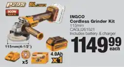 Build It Ingco Cordless Grinder Kit offer