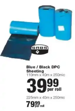 Build It Sabs Blue/ Black DPC Sheeting offer