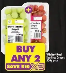 Shoprite White/ Red Seedless Grapes offer