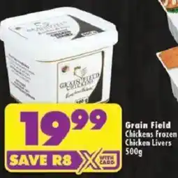Shoprite Grain Field Chickens Frozen Chicken Livers offer