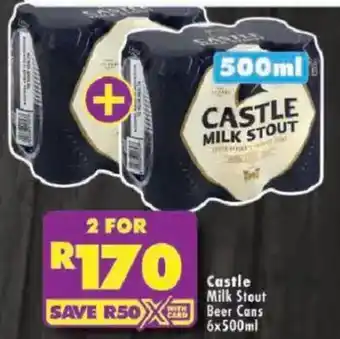 Shoprite Castle Milk Stout Beer Cans offer