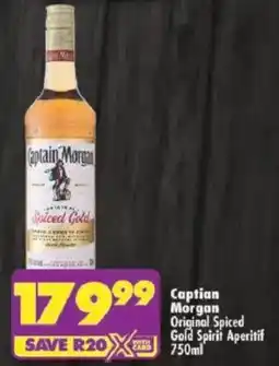 Shoprite Captian Morgan Original Spiced Gold Spirit Aperitif offer