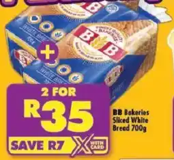Shoprite BB Bakeries Sliced White Bread offer