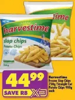 Shoprite Harvestime Frozen Slap Chips/ Straight Cut Potato Chips offer