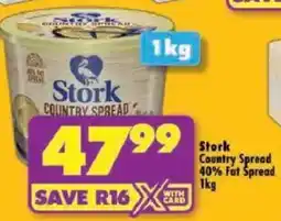 Shoprite Stork Country Spread 40% Fat Spread offer