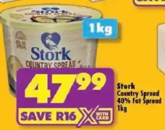 Shoprite Stork Country Spread 40% Fat Spread offer